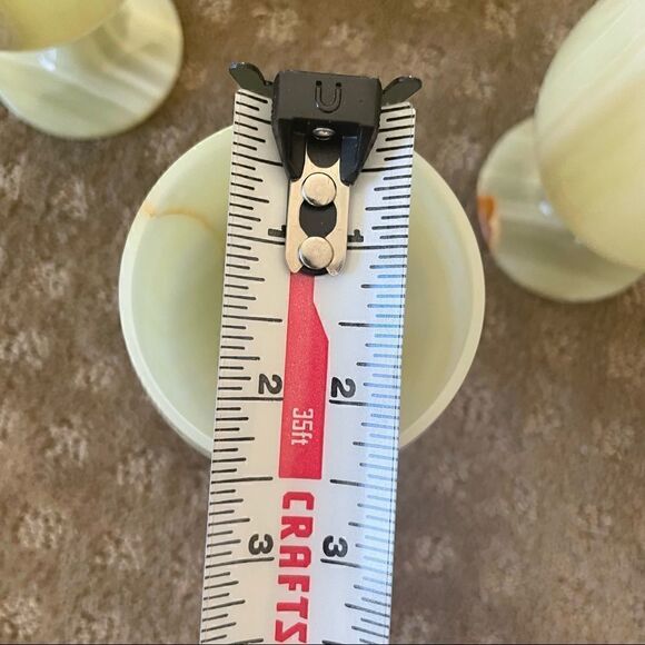 Set of 4 Vintage Green Opal Marble Wine Glasses Goblets - Picture 15 of 15